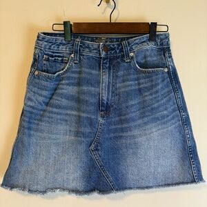 Abercrombie & Fitch High Rise Denim Mini Skirt Size 27